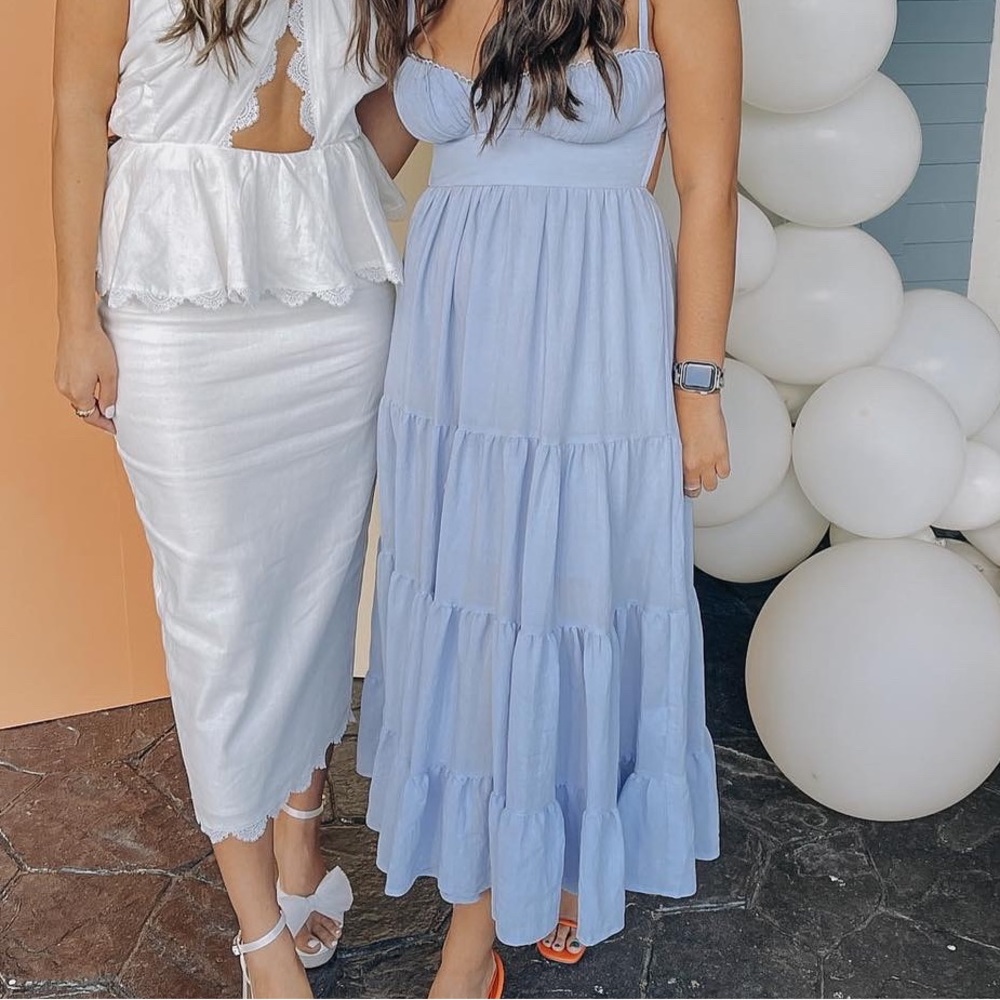 Blue hello molly maxi dress